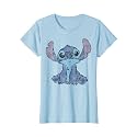 Disney Lilo &amp; Stitch Distressed Stitch Portrait T-Shirt