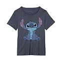 Disney Lilo &amp; Stitch Distressed Stitch Portrait T-Shirt