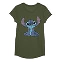 Disney Lilo &amp; Stitch Distressed Stitch Portrait T-Shirt