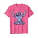 Disney Lilo &amp; Stitch Distressed Stitch Portrait T-Shirt
