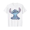Disney Lilo &amp; Stitch Distressed Stitch Portrait T-Shirt
