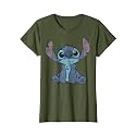 Disney Lilo &amp; Stitch Distressed Stitch Portrait T-Shirt