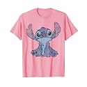 Disney Lilo &amp; Stitch Distressed Stitch Portrait T-Shirt