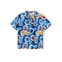 Disney Marvel Spiderman Stitch Mickey Boy Button Down Shirt Hawaiian 2-13Y