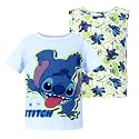 Disney Marvel Spiderman Stitch Star Wars Mickey Boy T-Shirt &amp; Tank Set 2-9Y