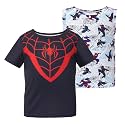 Disney Marvel Spiderman Stitch Star Wars Mickey Boy T-Shirt &amp; Tank Set 2-9Y