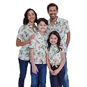 Disney Mickey Mouse Minnie Mouse Hawaiian Matching Family Hawaiian Button Down Shirt Adult