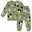 Disney Mickey Mouse Sweatshirt and Pants Set Infant to Little Kid Sizes (12 Months - 7-8)