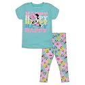 Disney Minnie Mouse T-Shirt and Leggings Outfit Set Infant to Big Kid Sizes (12 Months - 14-16)