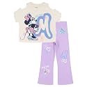 Disney Minnie Mouse T-Shirt and Leggings Outfit Set Infant to Big Kid Sizes (12 Months - 14-16)