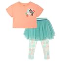 Disney Minnie Mouse T-Shirt Mesh Skirt Leggings Set