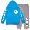 Disney Nightmare Before Christmas Boys Matching Sets Pullover Hoodie and Jogger Fleece Set Jack Skellington Graphic Logo