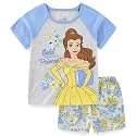 Disney Princess Frozen Minnie Mouse Girls Short Sleeve T-Shirt and French Terry Shorts Set for Toddlers to Big Kids