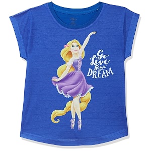 Disney Princess Girls Cartoon Regular Fit Tops
