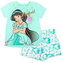 Disney Princess Girls' 2-Piece Tee and Shorts Set for Baby &amp; Kids