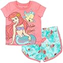 Disney Princess Girls' 2-Piece Tee and Shorts Set for Baby &amp; Kids