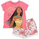 Disney Princess Girls' 2-Piece Tee and Shorts Set for Baby &amp; Kids
