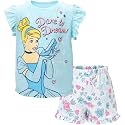Disney Princess Girls' 2-Piece Tee and Shorts Set for Baby &amp; Kids