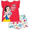 Disney Princess Girls' 2-Piece Tee and Shorts Set for Baby &amp; Kids
