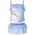 Disney Princess Girls UPF 50+ Tankini Top and Swim Skirt Swimsuit Set Toddler to Big Kid Sizes (2T - 10-12)