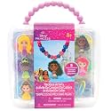 Disney Princess Necklace Activity Case – Jewelry Making Kit with Beads, Charms & Strings – Create Custom Princess Necklaces – Craft Gift for Girls Ages 3+ – Portable Storage Case Included
