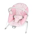 Disney Princess Royal Blooms Vibrating Baby Bouncer, Lightweight Infant Seat with 2 Toys Featuring Cinderella, Ariel, Jasmine and More; Soothing Motion &amp; Vibrations