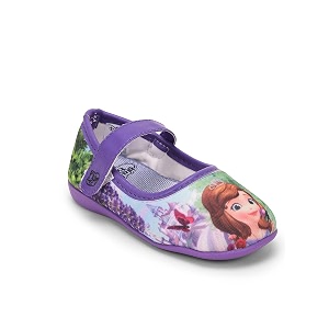 toothless disney sofia the first kids girls purple ballerinas