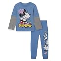 Disney T-Shirt and Fleece Pants Outfit Set Infant to Big Kid Sizes (12 Months - 18-20)