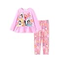 Disney Toddler Girls Clothes Long Sleeve Shirt Leggings 2pcs Outfits Set