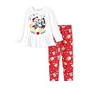Disney Toddler Girls Clothes Long Sleeve Shirt Leggings 2pcs Outfits Set