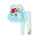 Disney Toddler Girls Clothes Long Sleeve Shirt Leggings 2pcs Outfits Set