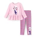 Disney Toddler Girls Clothes Long Sleeve Shirt Leggings 2pcs Outfits Set