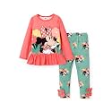 Disney Toddler Girls Clothes Long Sleeve Shirt Leggings 2pcs Outfits Set