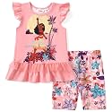 Disney Toddler Girls Clothes Long Sleeve Shirt Leggings 2pcs Outfits Set