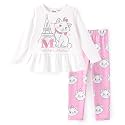 Disney Toddler Girls Clothes Long Sleeve Shirt Leggings 2pcs Outfits Set