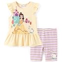 Disney Toddler Girls Clothes Long Sleeve Shirt Leggings 2pcs Outfits Set