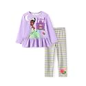Disney Toddler Girls Clothes Long Sleeve Shirt Leggings 2pcs Outfits Set