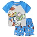 Disney Toy Story Boys Short Sleeve T-Shirt and Shorts Set for Toddler and Big Kids