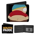 South Park Wallet, Bifold, Cartman Mooning Pose and Logo, Vegan Leather