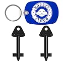 Dispenser Key Replacement for Kimberly Clark Cross Key 770767 - for JRT Junior, in-Sight, Windows Single and Twin roll Bath Tissue Dispensers - 1 Robby’s Cloud Keychain Included (2 Pack)