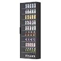 Display Cabinets, Multi-Tier Curio Storage Shelving with Glass Doors, Figures Dolls Model Wooden Display Case, Collectibles Organizers Rack, Home Playroom Showcase(Red,30x14