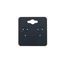 The Display Guys Pack of 100 pcs 2x2" inch (5x5 cm) Matte Black Paper Necklace Earrings Display Hanging Cards for Jewelry Accessory Display