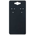 The Display Guys Pack of 100 pcs 2x4" inch (5cmx10cm) Matte Black Paper Necklace Earrings Display Hanging Cards for Jewelry Accessory Display
