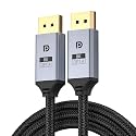 Displayport 1.4 Cable 6.6FT Braided 8K@60Hz 4K@144Hz 2K@240Hz