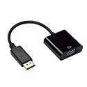 DisplayPort to VGA Adapter 1080P DisplayPort to VGA/HDTV Adapter for Computer Laptop Monitors Projectors HDTV DVI Converters