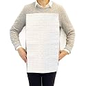 Disposable Adult Bibs for Eating (Grey Dot, 20 Count)
