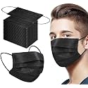 Disposable Black Mask 3-Ply Face Masks with