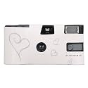 Disposable Retro Camera - Disposable Wedding Camera - Film 35mm 27 Exposures - Built-in Flash - Vintage Style, Manual Control, Ideal for Weddings and Travel