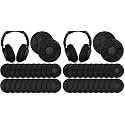 Disposable Headphone Ear Covers, Black, L-11 cm, 300 Pieces