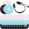 Disposable Headphone Ear Covers, White, Blue, Black, S-6.5 cm, 300 Pieces